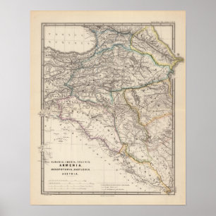 Póster Albânia, Ibéria, Colchis, Arménia, mesopotâmia