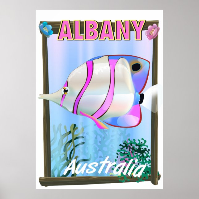 Poster Albany, Austrália Ocidental (Frente)
