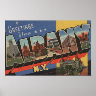 Póster Albany, New York - grandes cenas da letra