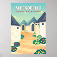 Alberobello Itália Viagem Arte Vintage