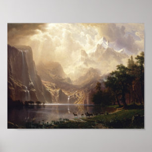 Póster Albert Bierstadt - entre a serra Nevada