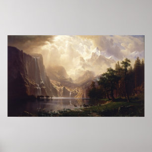 Póster Albert Bierstadt - Entre Sierra Nevada