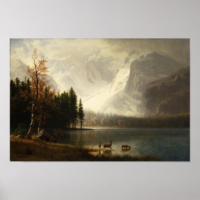 Poster Albert Bierstadt Estes Park Colorado Whyte's Lake (Frente)