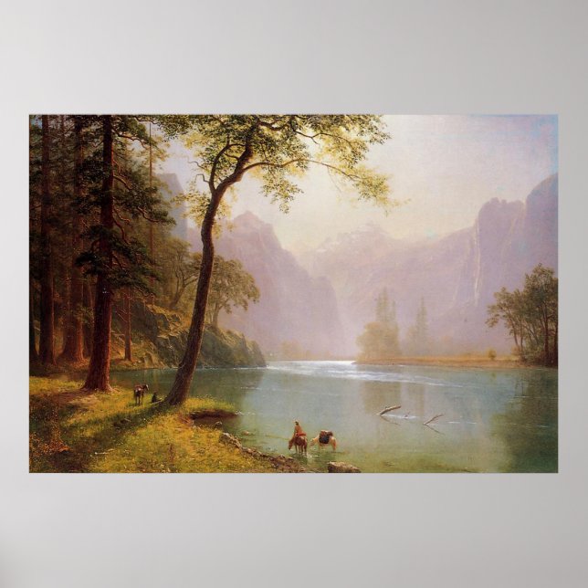 Póster Albert Bierstadt, Kerns River Valley California (Frente)