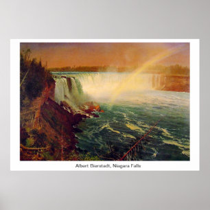 Póster Albert Bierstadt, Niagara Falls.