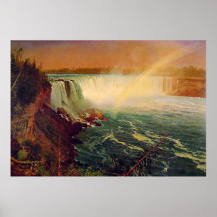 Póster Albert Bierstadt, Niagara Falls.