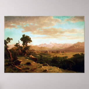 Poster Albert Bierstadt Wind River Country