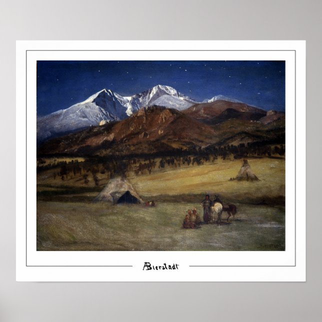 Poster Albert Bierstadt Zedign Cartaz de Arte #287 (Frente)