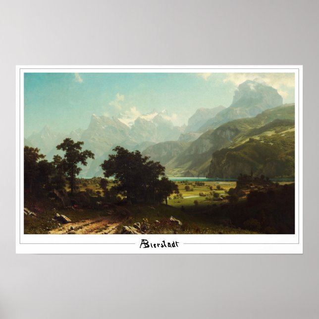 Poster Albert Bierstadt Zedign Cartaz de Arte #70 (Frente)