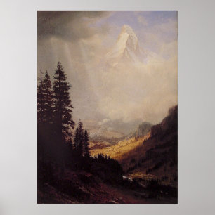 Poster Albert Bierstadt's Matterhorn, 1867