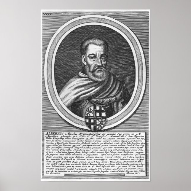 Póster Albert de Brandeburgo (Frente)