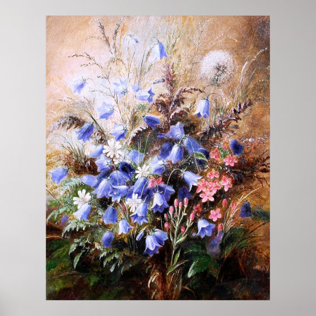 Póster Albert Dürer Lucas: Harebells e Centaury (Frente)