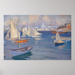 Poster Albert Edelfelt - Porto de Helsinque