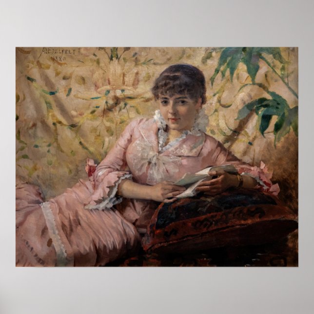 Poster Albert Edelsense - A Leitura do Parisienne (Frente)