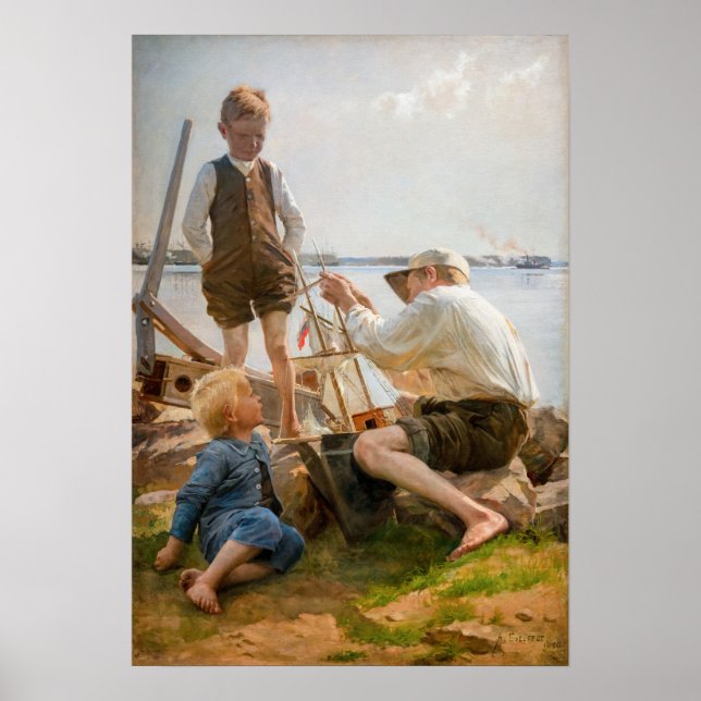 Poster Albert Edelsense - Construtores de navios (Frente)