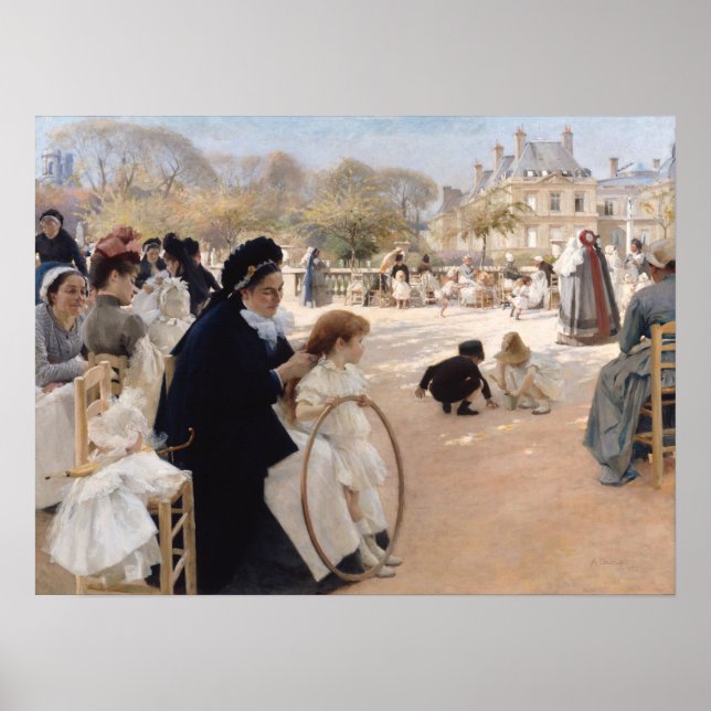 Poster Albert Edelsense - Jardins do Luxemburgo, Paris (Frente)
