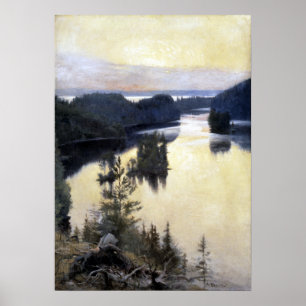 Poster Albert Edelsense Kaukola Ridge em Sunset