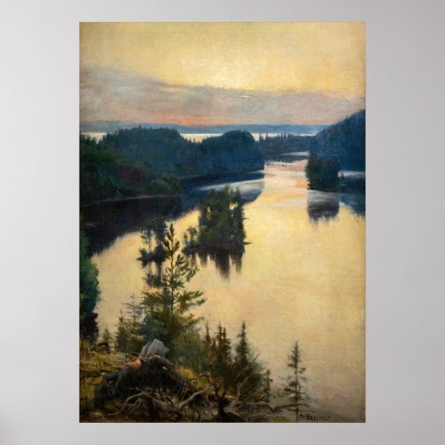 Poster Albert Edelsense - Kaukola Ridge em Sunset (Frente)