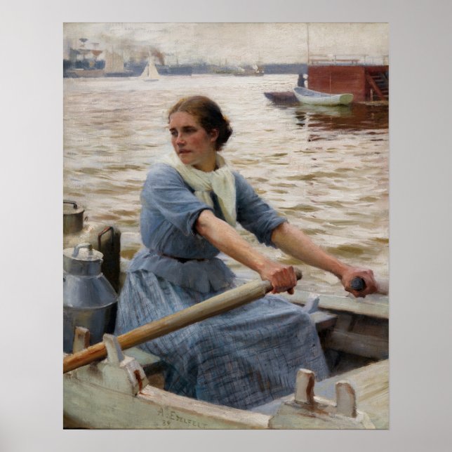 Poster Albert Edelsense - La Laitiere (Frente)