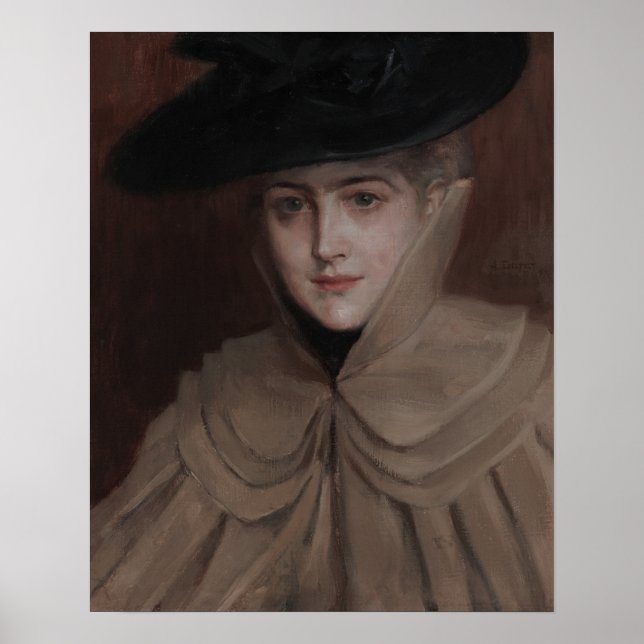 Poster Albert Edelsense - Retrato de uma Jovem Mulher (Frente)