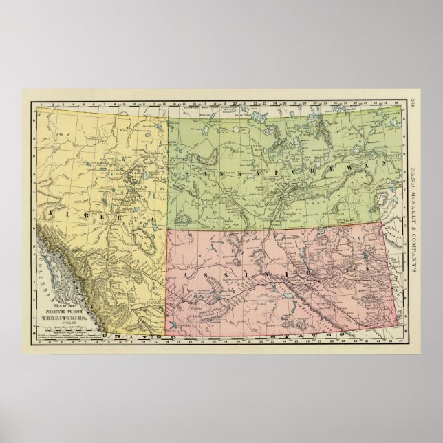Póster Alberta, Saskatchewan (Frente)