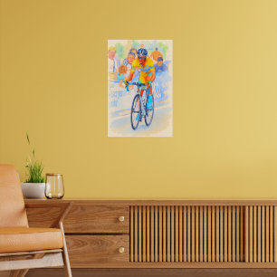 Poster Alberto Contador No topo do Passo de Navacerrada 2