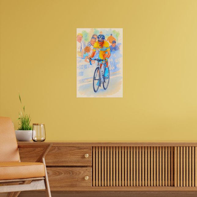 Poster Alberto Contador Topo da Passagem de Navacerrada 2 (Sala de Estar 2)