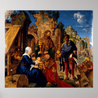 Poster Albrecht Durer Adoração dos Magi