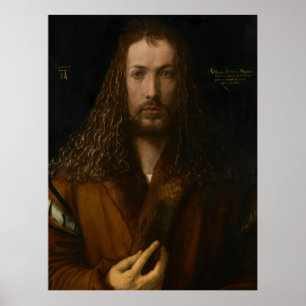 Poster Albrecht Dürer - autorretrato, 1500