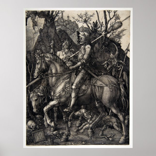 Póster Albrecht Dürer Knight, Morte e Diabo (Frente)