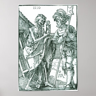 Poster Albrecht Dürer - Morte e Landsknecht