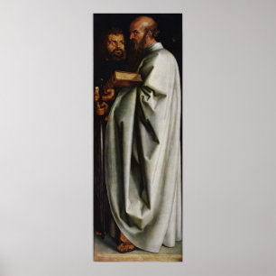 Poster Albrecht Durer os quatro apóstolos endireita o