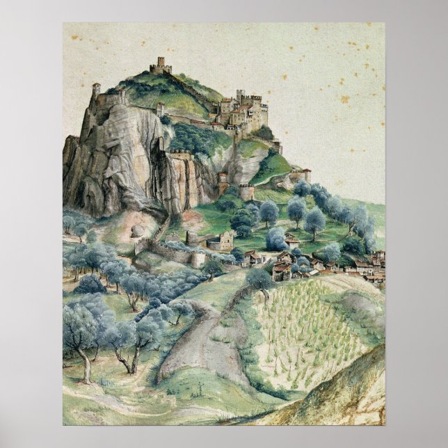Poster Albrecht Durer - Vista Do Vale De Arco. (Frente)