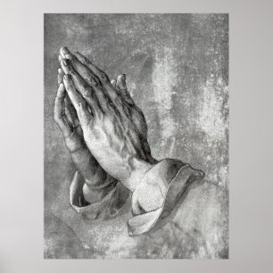 PÓSTER ALBRECHT DURER'S PRAYING MANDS 1508
