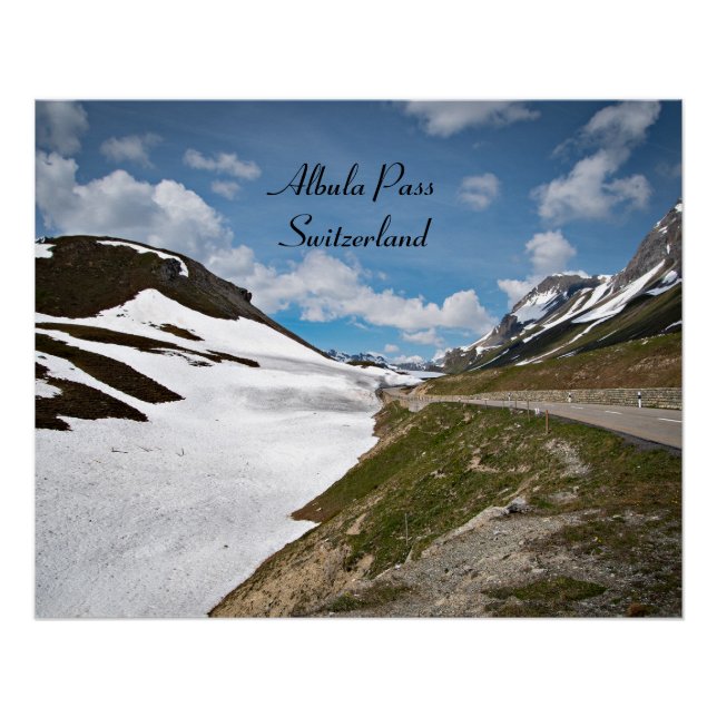 Póster Albula Pass, Suiça (Frente)