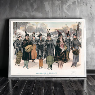 Poster álbum americano de novidades em pele (1914)