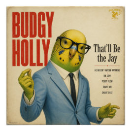 Póster Álbum Budgy Holly: uma Paródia