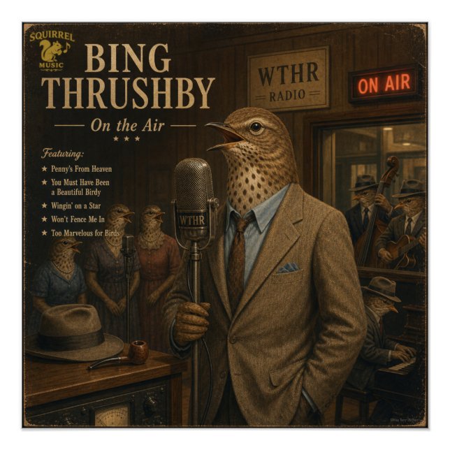 Póster Álbum de Bing Thrushby: uma Paródia (Frente)