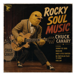Póster Álbum de Chuck Canary: uma Paródia