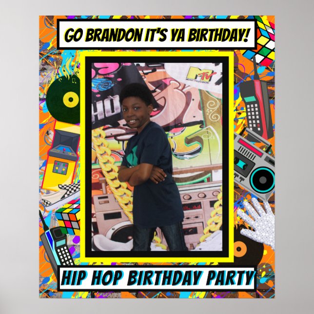 Poster Álbum de Foto Retro dos Anos 80 (Frente)