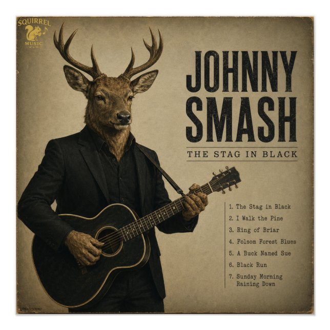 Póster Álbum de Johnny Smash: uma Paródia (Frente)