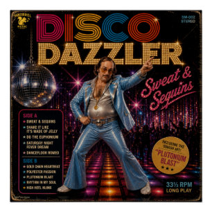 Póster Álbum Disco Dazzler