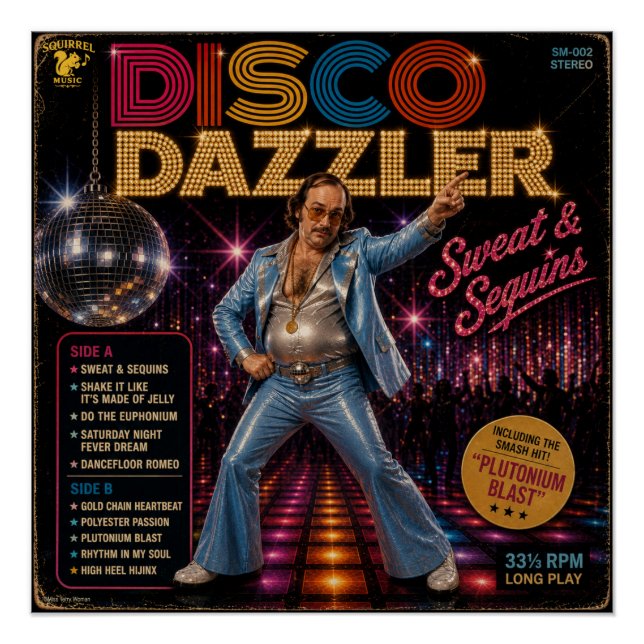 Póster Álbum Disco Dazzler (Frente)