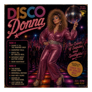 Póster Álbum Disco Donna