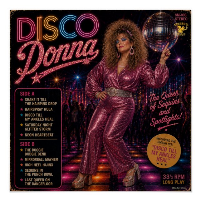 Póster Álbum Disco Donna (Frente)