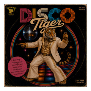 Póster Álbum Disco Tiger