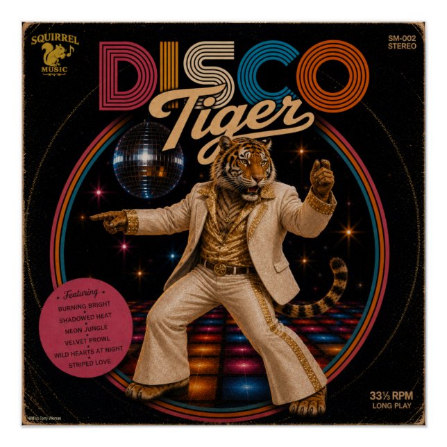 Póster Álbum Disco Tiger (Frente)