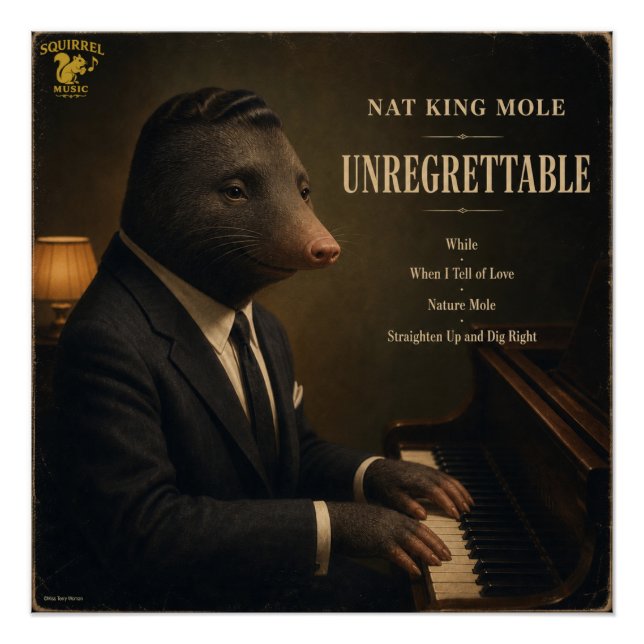 Póster Álbum do Nat King Mole: uma Paródia (Frente)
