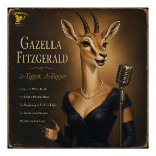 Póster Álbum Gazella Fitzgerald: uma Paródia
