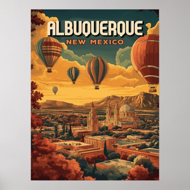 Poster Albuquerque Hot Air Balon Sunrise (Frente)